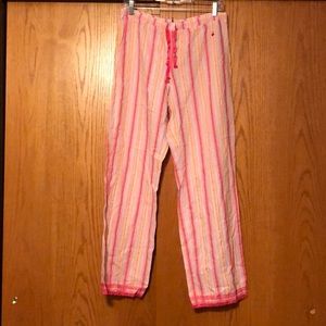 Victoria’s Secret Orange and Pink Pajama Pants.